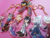 Image 2 of JJBA X Sonic Golden Wind Keyring