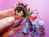 Image 4 of JJBA X Sonic Golden Wind Keyring