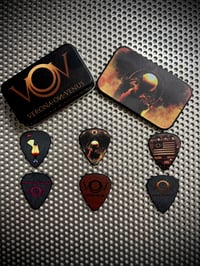 Limited Edition VoV Custom Guitar Picks and Tin