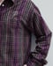 Image of PURPLE TARTAN BOXY SHIRT