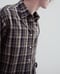 Image of OLIVE TARTAN BOXY SHIRT