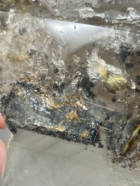 Image 14 of Large Included Quartz Point With Golden Rutile | Madagascar #2700 