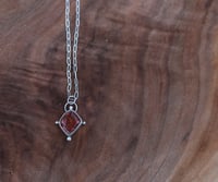 Image 1 of dainty fire opal atlas necklace 
