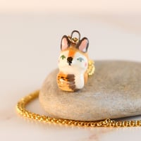 Image 1 of Sitting Red Fox Necklace