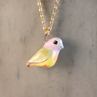 Image 1 of Pink Necked Green Pigeon Necklace