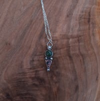 Image 2 of indian agate + Mexican fire opal pendant 