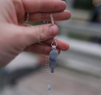 Image 3 of indian agate + Mexican fire opal pendant 