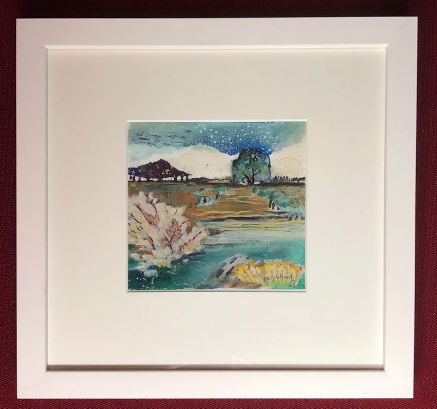 Image of MIXED MEDIA ART by Patti Gibbons THE STARS NEVER SLEEP