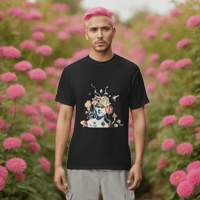 Image 3 of She Dwells in the Garden of Earthy Delights  - Unisex - Garment-dyed Heavyweight T-Shirt