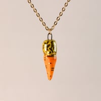 Image 2 of Green Top Carrot Necklace