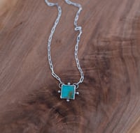 Image 1 of turquoise Atlas necklace No. 002