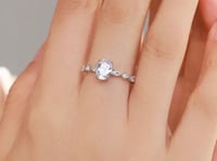 Image 4 of Elegant Zircon Eternity Ring – 925 Sterling Silver