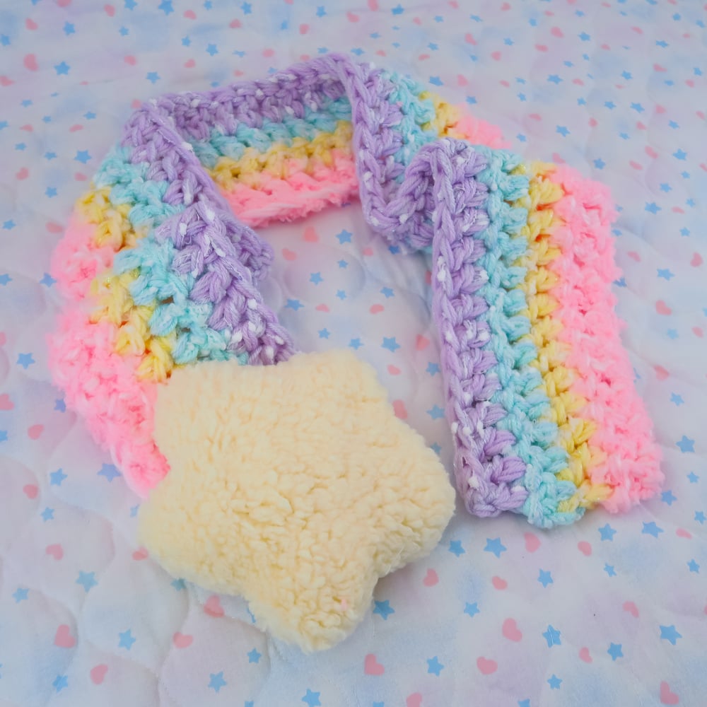 Rainbow Star Scarf: 07