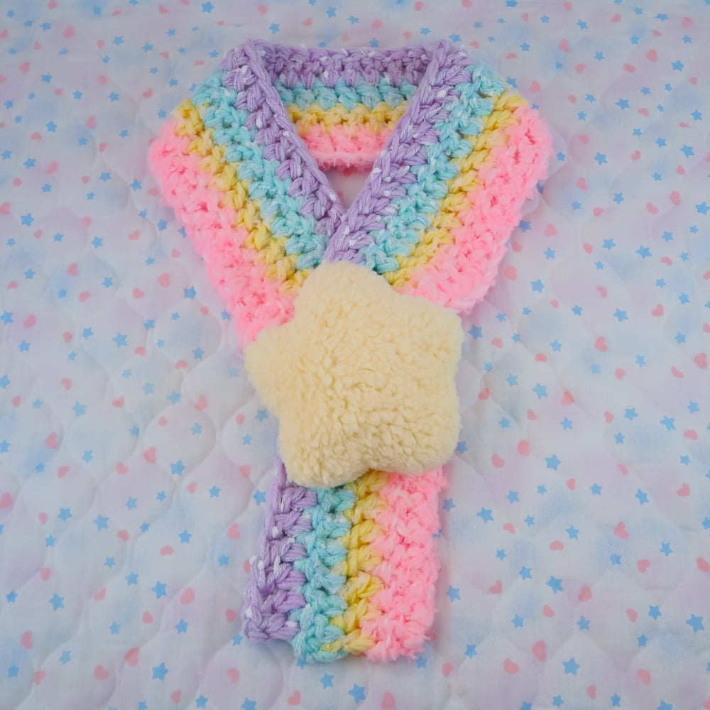 Rainbow Star Scarf: 07