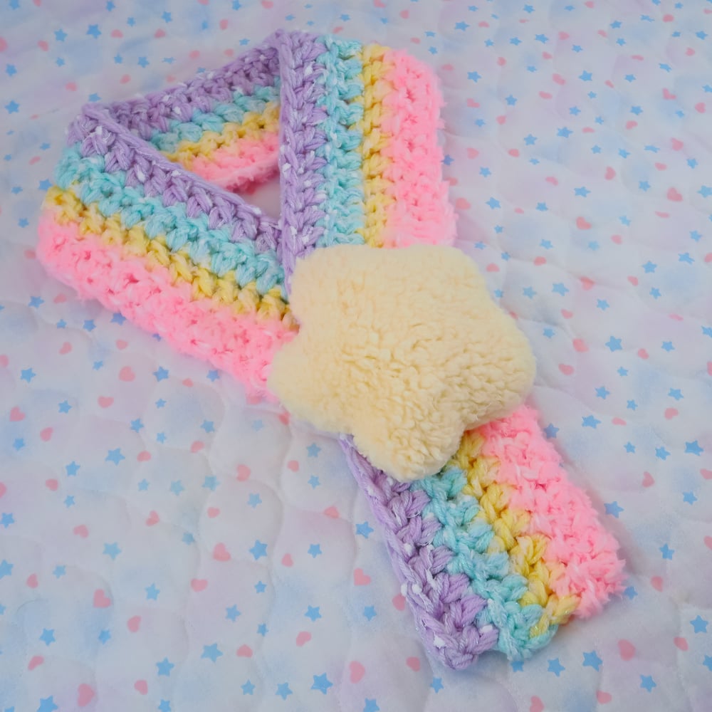 Rainbow Star Scarf: 07