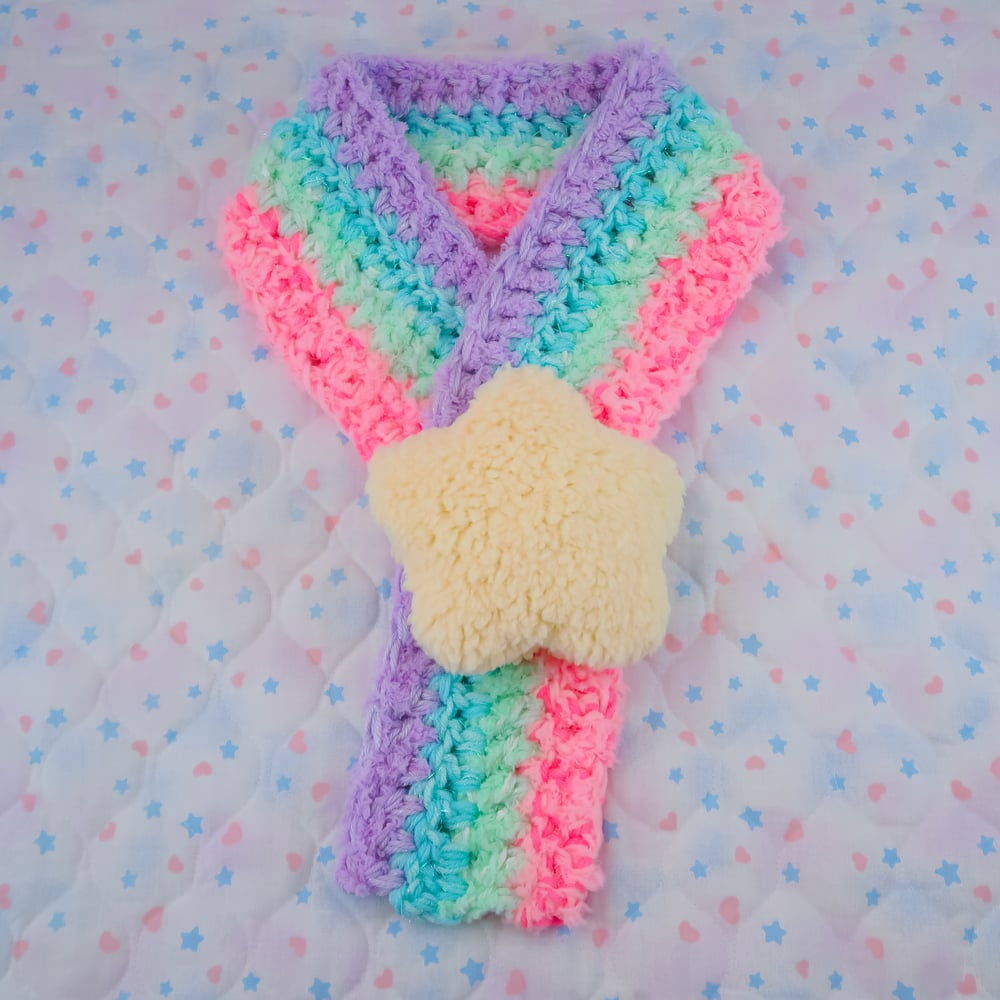 Rainbow Star Scarf: 08