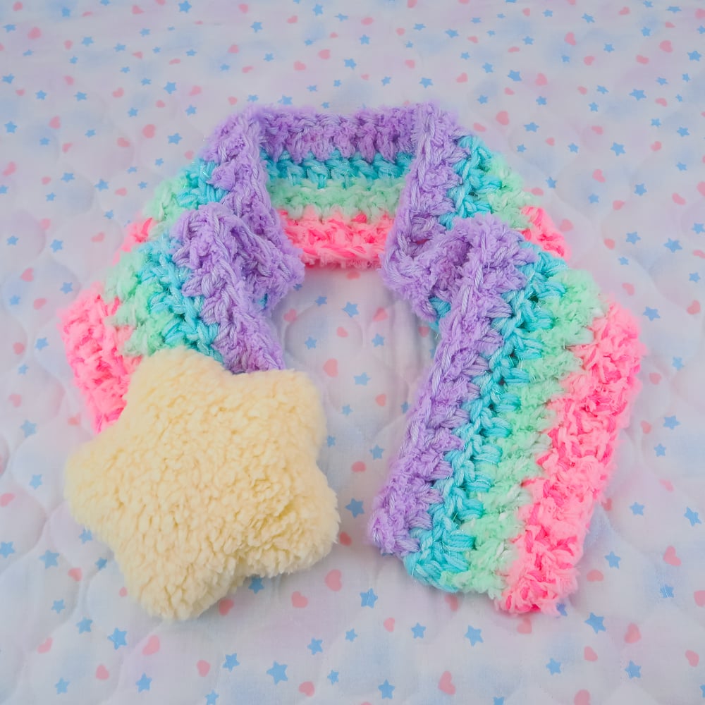 Rainbow Star Scarf: 08