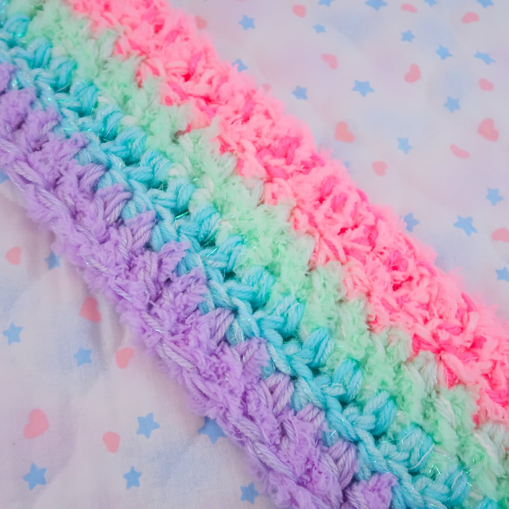 Rainbow Star Scarf: 08