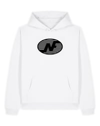 Hoodie blanc "NF"  
