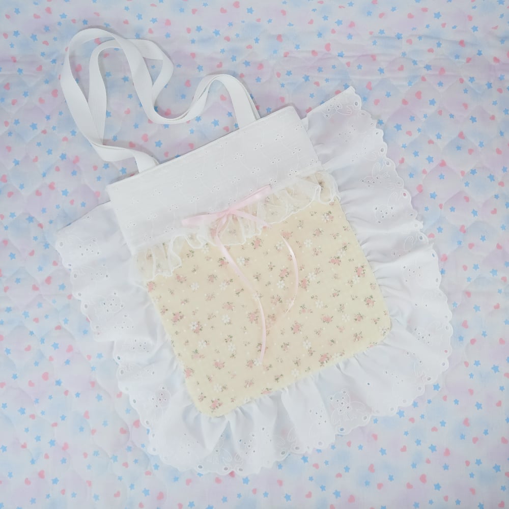 Floral Teddy Tote Bag