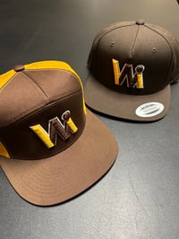 Image 4 of Wi  Brown / Yellow Mesh  Hat 