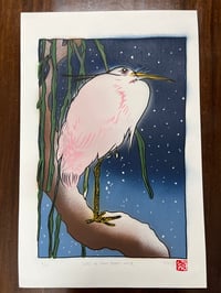 Image 2 of Egret On Snowy Branch 