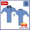 BME - Senior Polo Shirt - Sky/White/Navy Panels $40.50