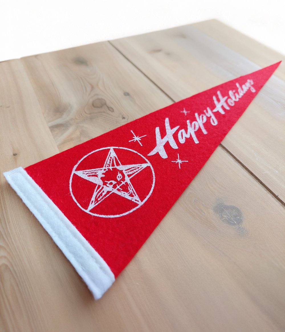 Image of Satanic Holiday Pennant