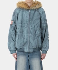 Image 3 of FUCKING AWESOME_SAVIE HOODED BOMBER JACKET