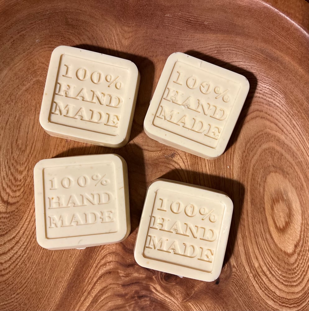Image of 100% HAND MADE raw goat milk soaps