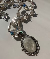 Image 2 of Silky White Butterfly Necklace