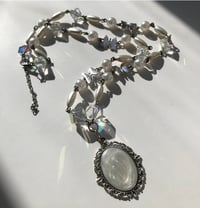 Image 1 of Silky White Butterfly Necklace