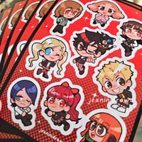 Image 7 of [preorder] persona series ✨ waterproof vinyl sticker sheets