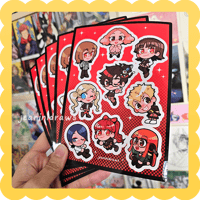 Image 6 of [preorder] persona series ✨ waterproof vinyl sticker sheets