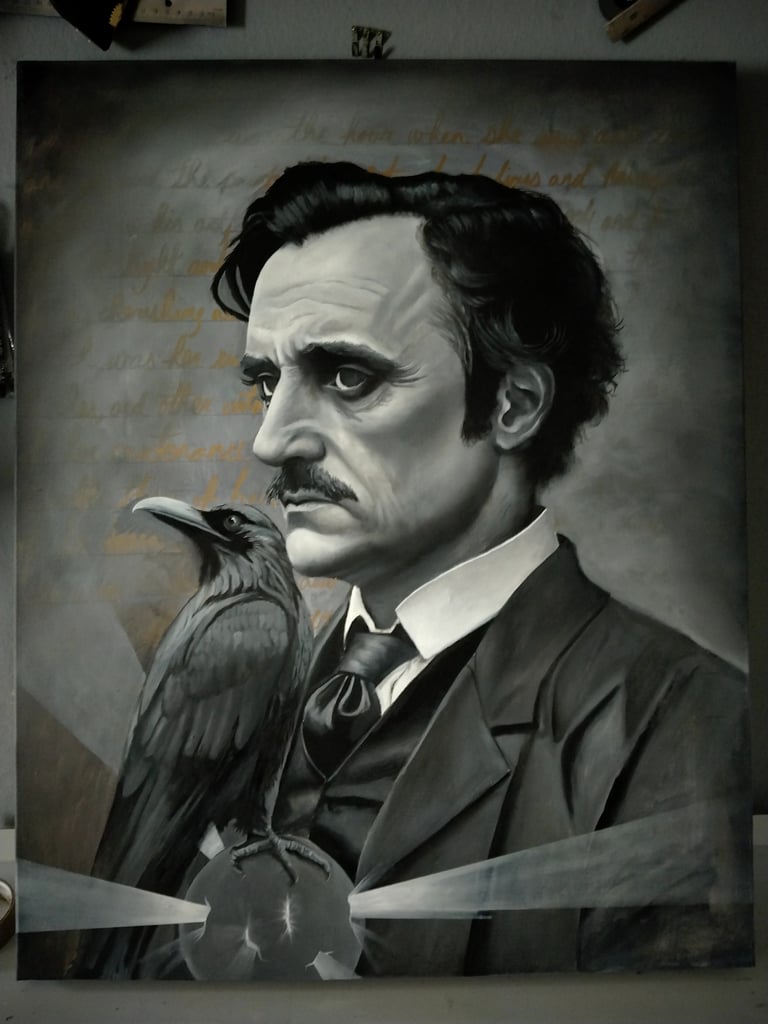 NEW Original Painting 'POE'