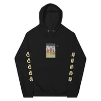 Image 1 of Black Cargo - Contemporary Urban Art Apparel for the Woke - Night - Unisex eco raglan hoodie