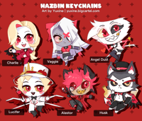 2.5" HAZBIN HOTEL CHARMS 