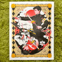 Image 1 of Great Ace Attorney Riso Print