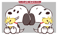 2.5" Snoopy Keychain