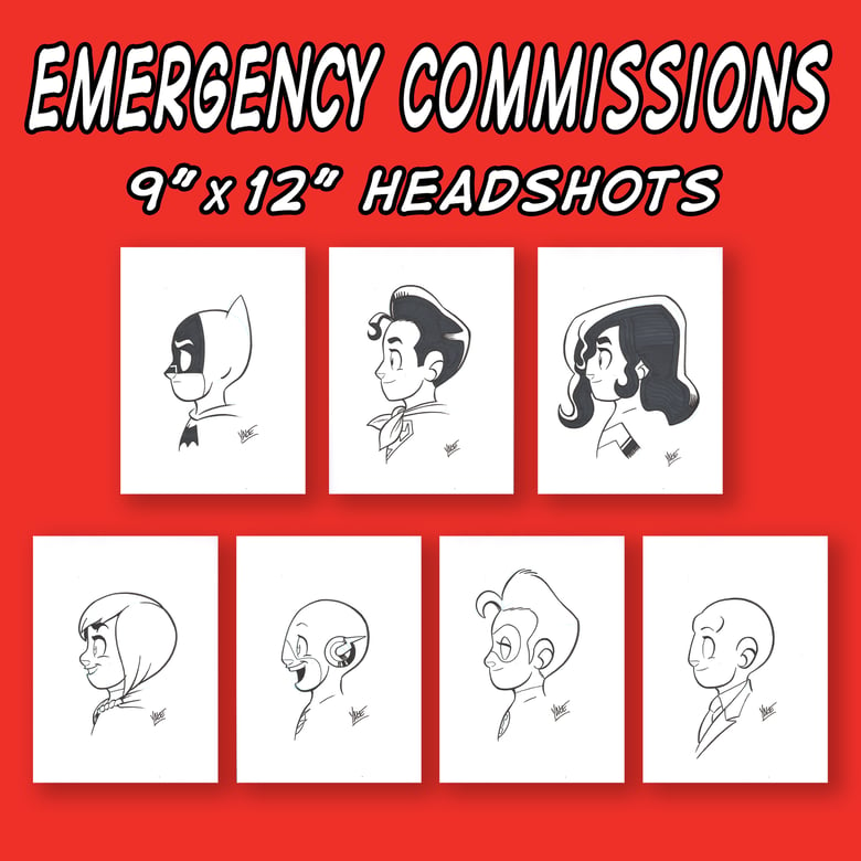 Image of EMERGENCY SALE - Headshots, 9"x12"