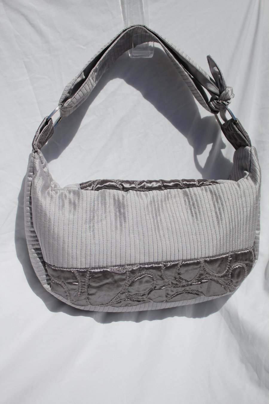 Image of 'vessel to hold your baggage' 001 - small quilted silver