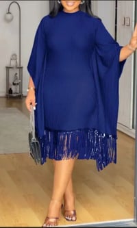 Image 1 of Plus Metalic Blend Dress