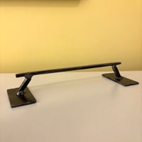 Image 1 of Slant Legs , Flat Steel Rail