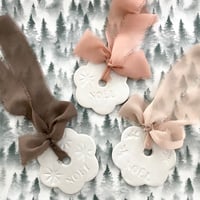 FLEURS DE NOËL ruban de soie