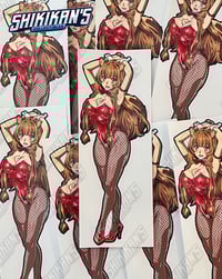 Image 1 of Raph Bunny Standing 8" Vinyl Sticker **LOW STOCK**