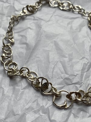 Image of "Constellation" recycled molten silver necklace