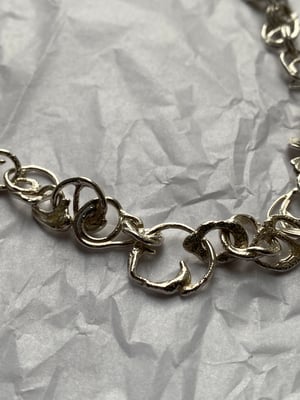 Image of "Constellation" recycled molten silver necklace