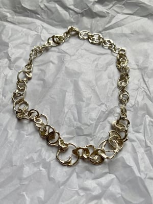 Image of "Constellation" recycled molten silver necklace