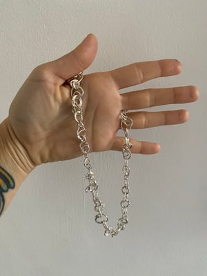 Image of "Constellation" recycled molten silver necklace