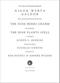 Image of  DIGITAL Edition of Nigon Wyrta Galdor: The Nine Plants Spell 2nd Edition by J. S. Hopkins